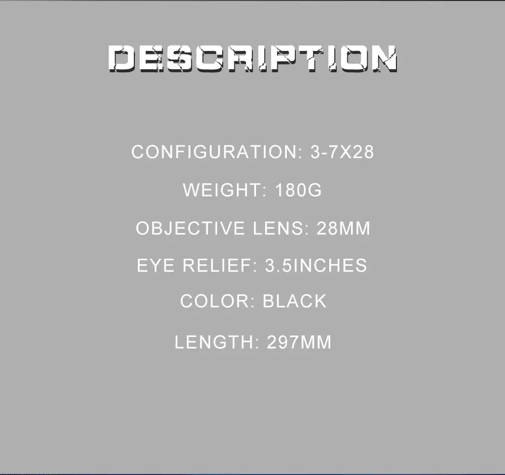 3-7x28 прицел охотничий оптический телескоп прицел для страйкбола винтовка пистолет оружие подходит для 11 мм Crosshair прицел