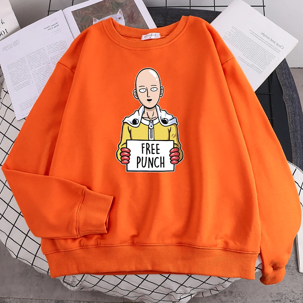 

Anime ONE PUNCH-MAN Print Hoody Women Casual Warm Fleece Sweatshirt Harajuku Autumn Hoodie Fashion Oversized Female Tracksuit