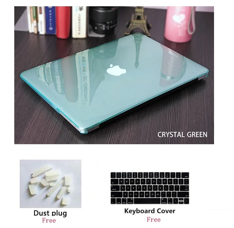 Прозрачный жесткий чехол для ноутбука с клавиатурой + пылезащитный Apple Macbook Pro Retina