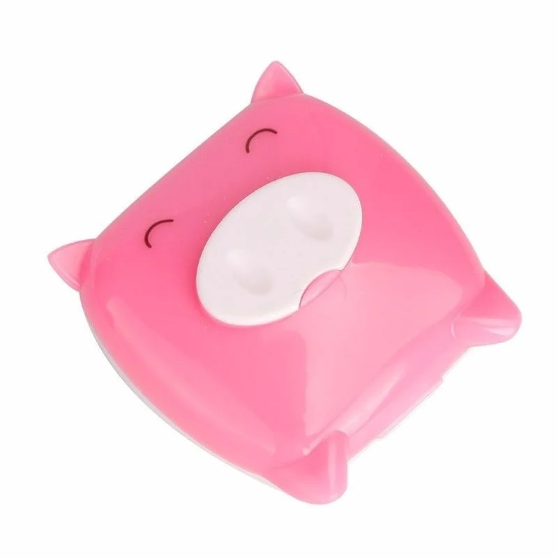 4 цвета разноцветные контактные линзы аксессуары мультяшный чехол портативный