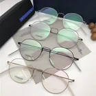 Дания бренд ретро круглая титановая оправа для очков для мужчин безвинтовая Ультралегкая оправа для очков по рецепту для женщин и мужчин оптические очки для близорукости