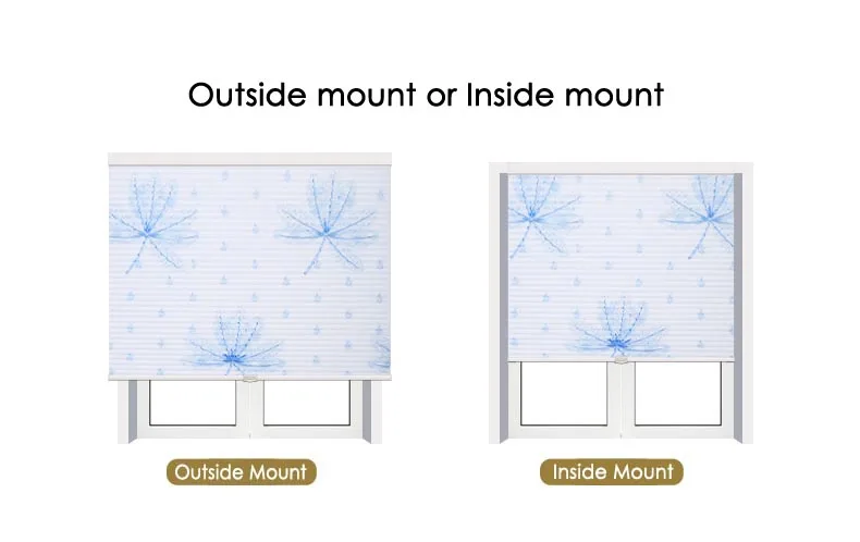 SUNFREE беспроводные сотовые жалюзи теплоизоляция шумоподавление цветочный принт