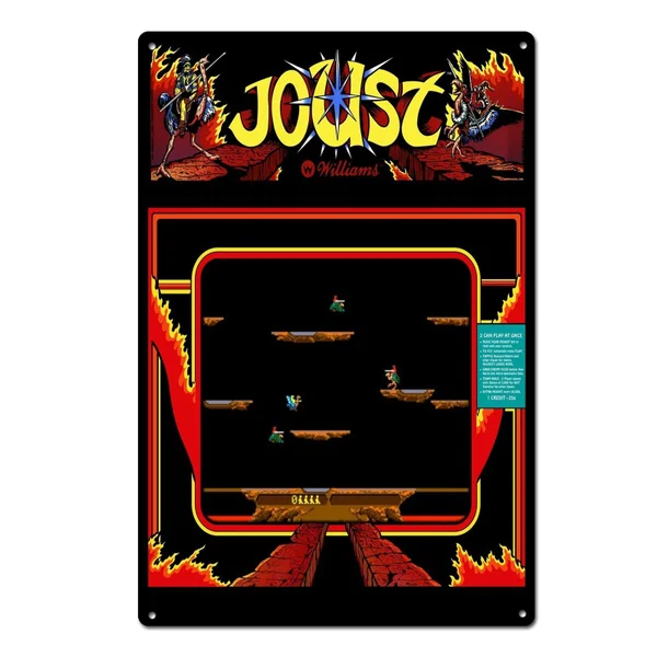 Винтажные игры Vedio Joust жестяной знак металлический Декор настенный постер