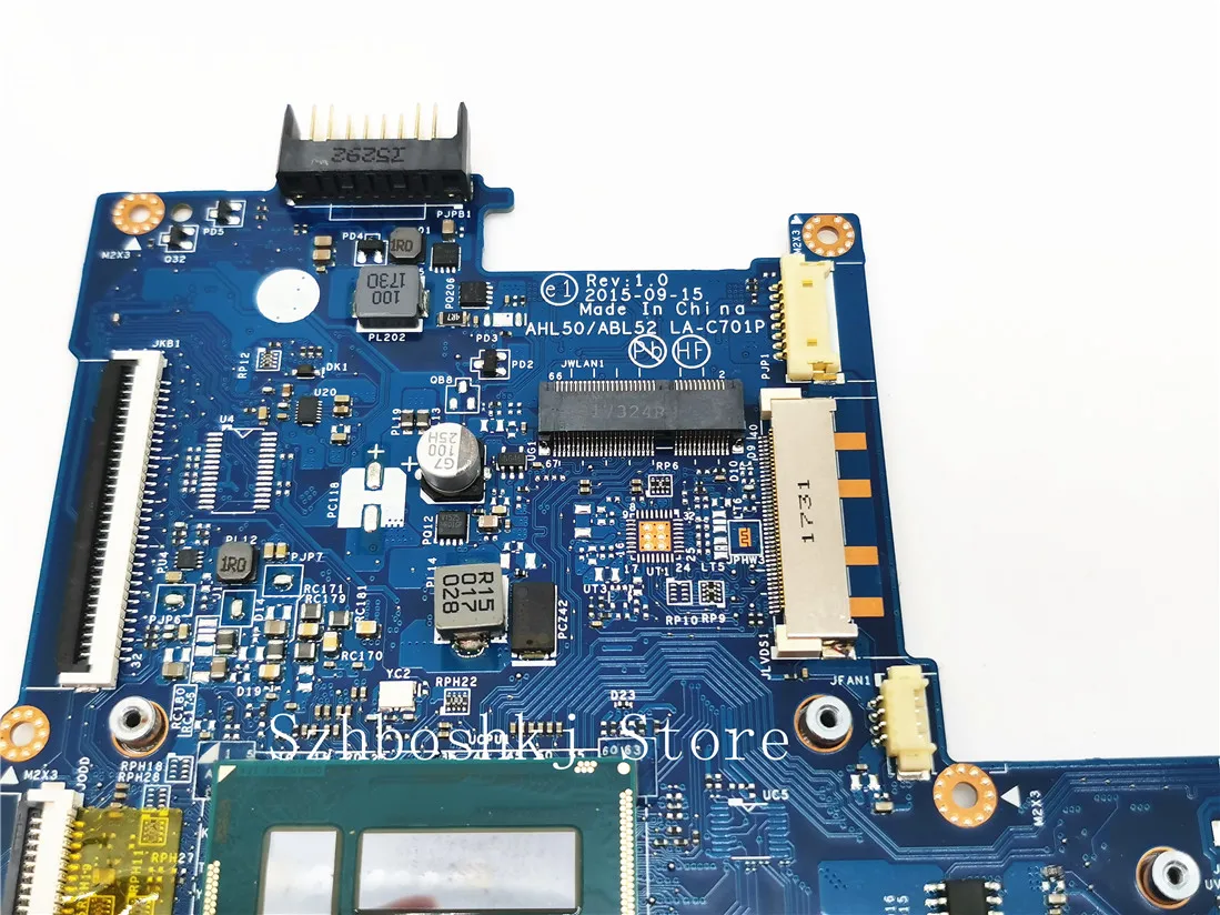 

Laptop motherboard For HP Pavillion 15-AC 250 G4 W/ SR244 I3-5005U LA-C701P Mainboard 822042-001 822042-601 216-0867030 Test OK