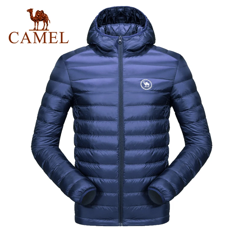 Куртка CAMEL Повседневная на белом утином пуху для мужчин и женщин Ультралегкая