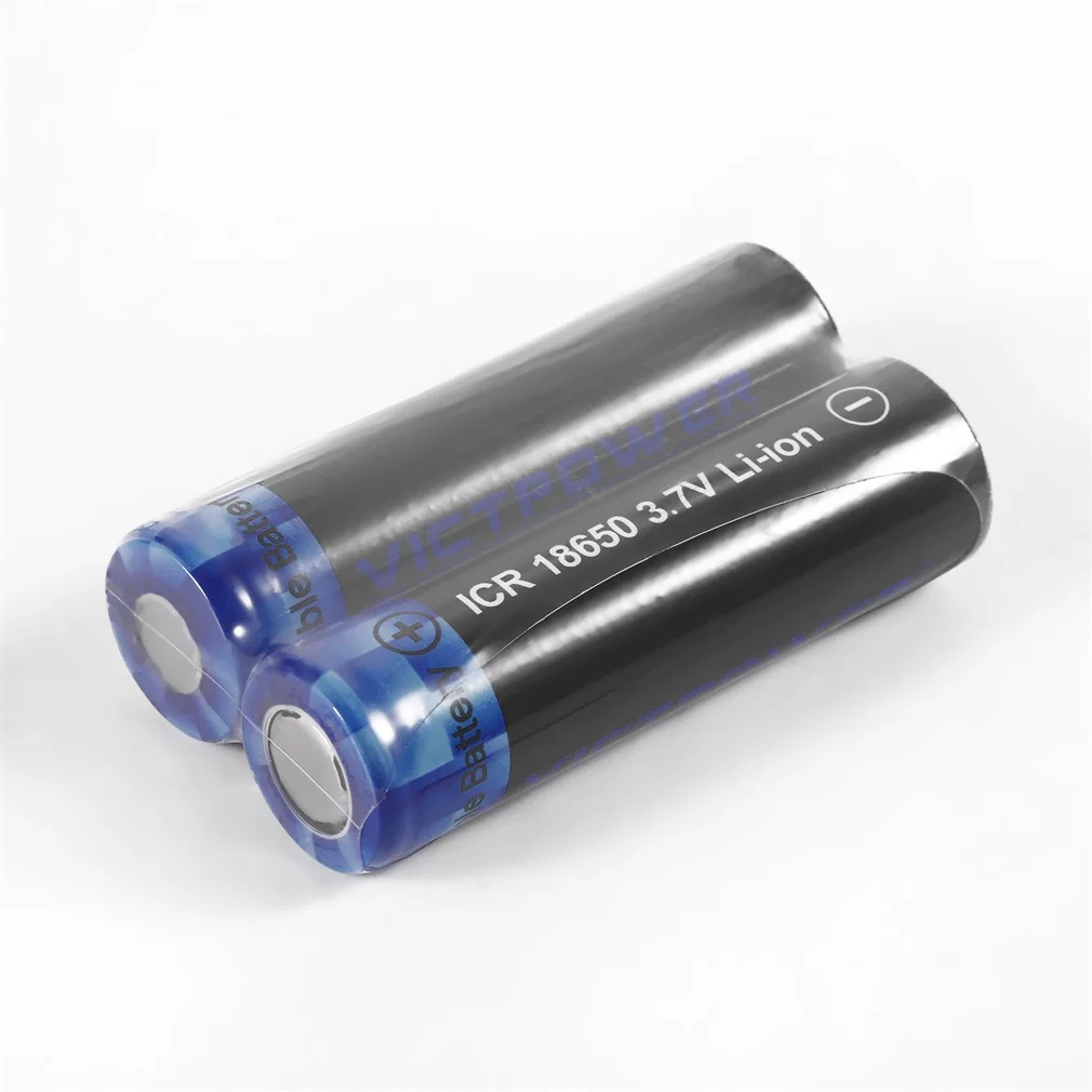 2 шт высокой емкости 3,7 V 18650 2600mah перезаряжаемые литий-ионные батареи для светодиодный фонарик налобный фонарь