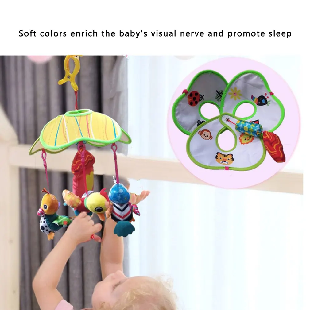 

New Hanging Rattle Stroller Rattle Cute Animals Crib Mobile Bed Baby Toys 0-12 Months Newborn Educational Toy for Children