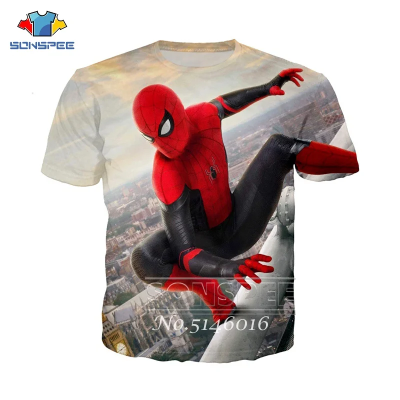 SONSPEE 3D принт Человек-паук Веном Супермен солдат Marvel пуловер футболка унисекс