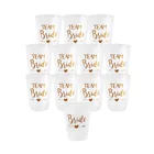 12 шт., декоративные пластиковые чашки для девичника, свадебной вечеринки
