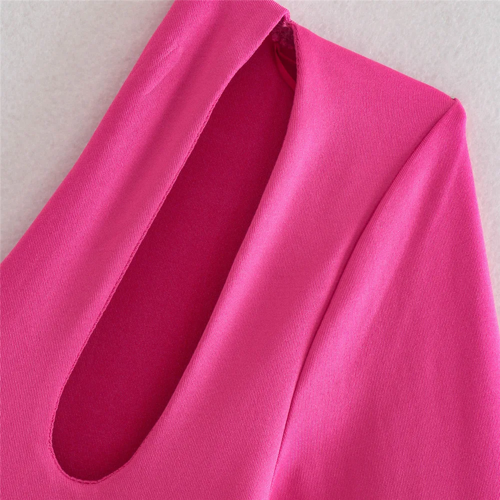 BLSQR красный тонкий сексуальный комбинезон женский винтажный шикарный элегантный