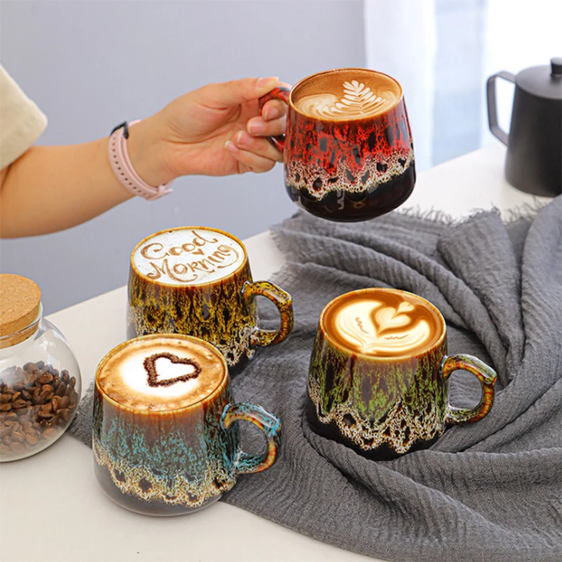 Креативные керамические кофейные кружки большие чашки персонализированные