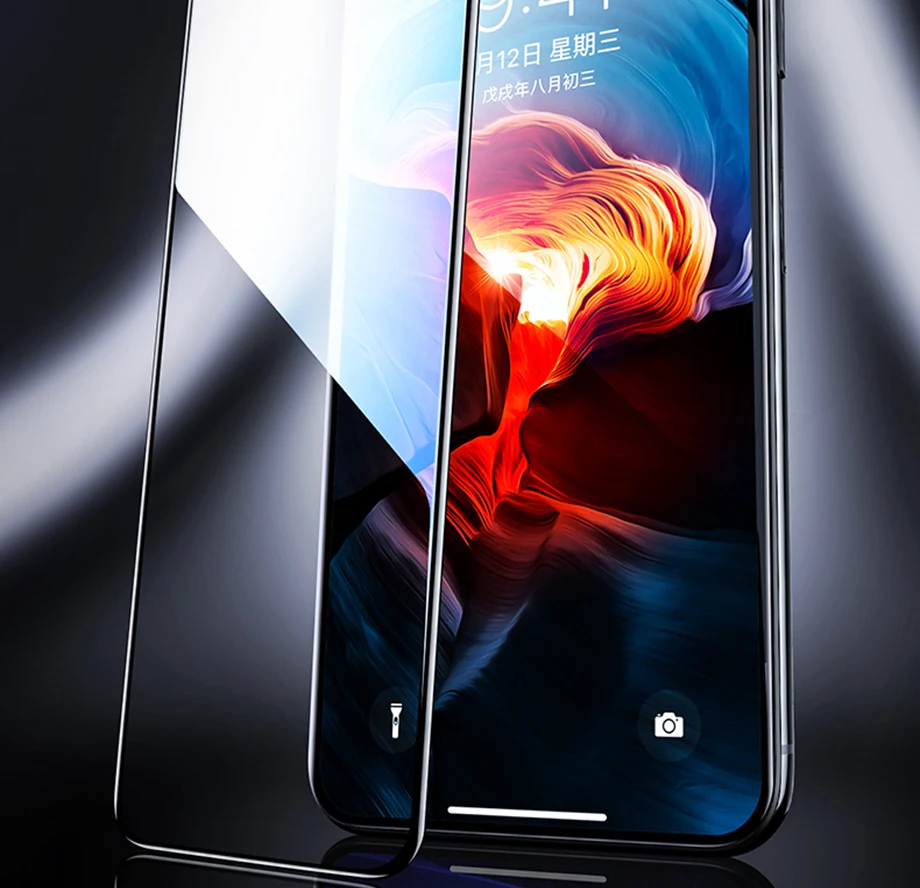 500D полное покрытие из закаленного стекла для iPhone 11 Pro Max стекло X XS Max XR Защитное стекло для экрана для iPhone 6 6s 7 8 Plus X пленка