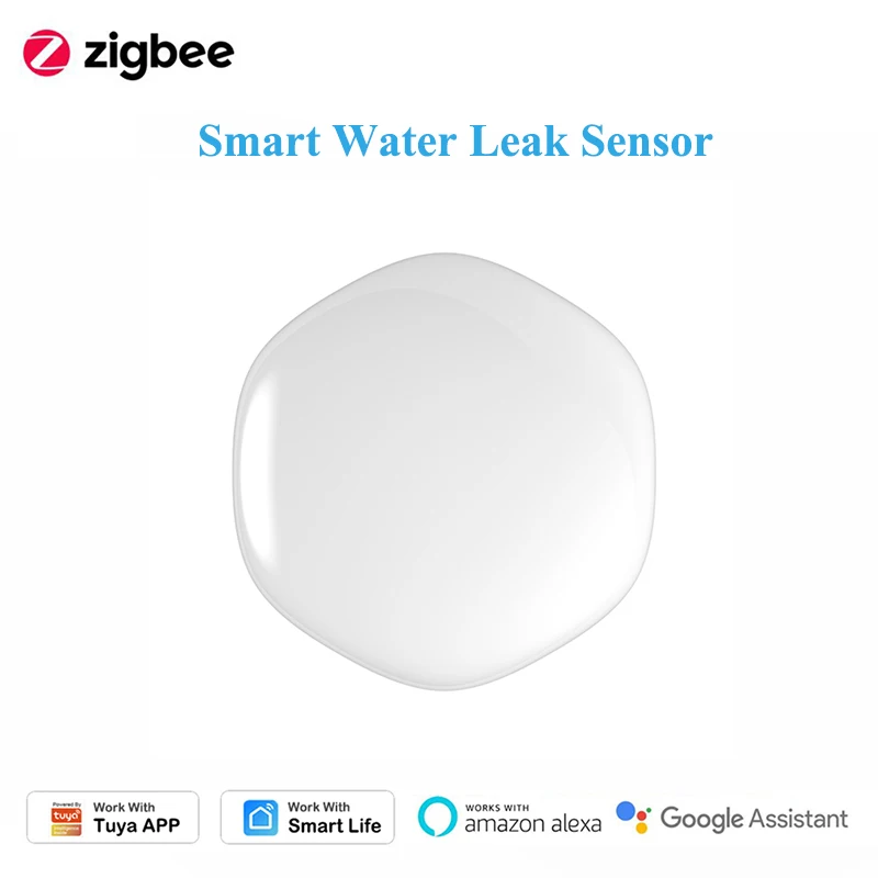 

ZigBee Smart Water Leak Detector Flood Sensor Alarm for Tuya Smart Life Remote Monitor Home Security,Work with Alexa Google Home