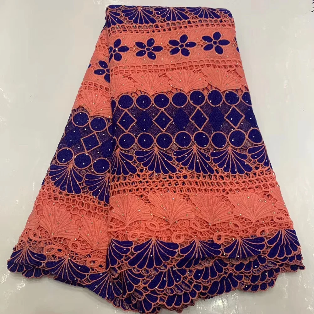 Высококачественная французская кружевная ткань нигерийский гипюровый шнур 2020