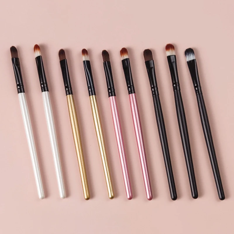 1 шт. многоцветная плоская наклонная кисть для бровей подводка глаз тени век