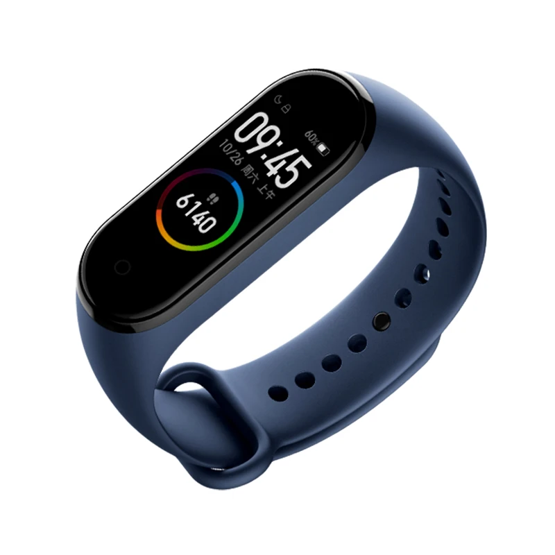 blue Xiaomi mi Band 4 умный браслет 3 цвета AMOLED экран mi band 4 Smartband фитнес-тренажер Bluetooth спортивный водонепроницаемый смарт-браслет - Цвет: blue