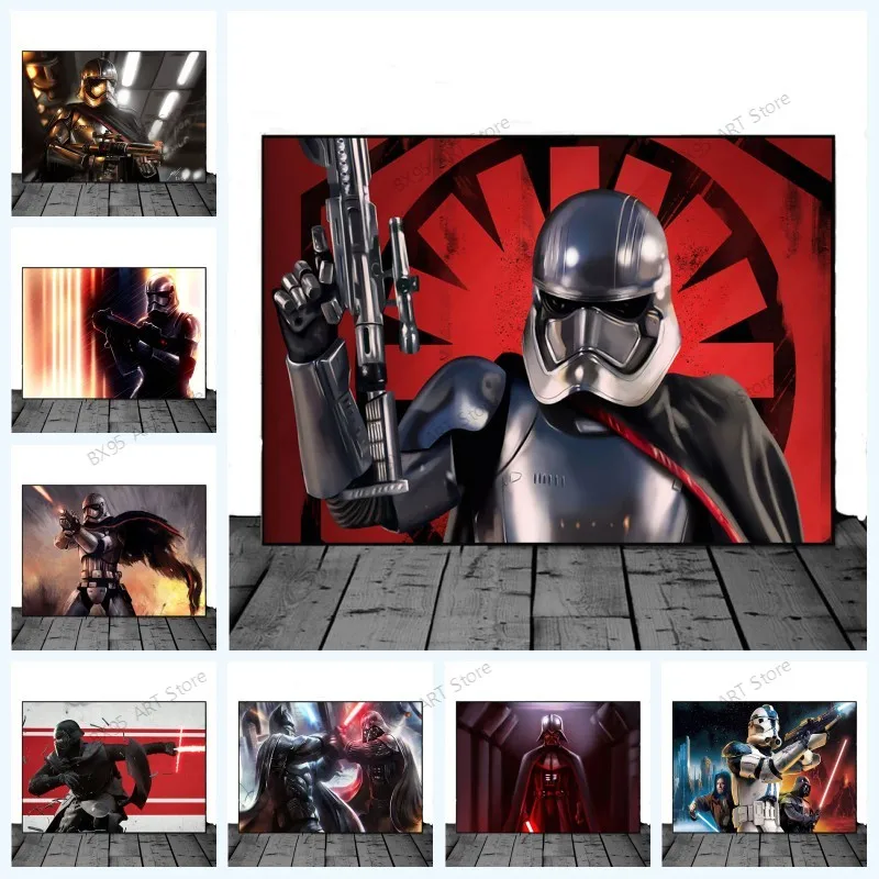 

Картина на холсте Disney звезда классического кино Wars, плакаты и принты, настенное искусство, картины для украшения дома, декор гостиной, спаль...