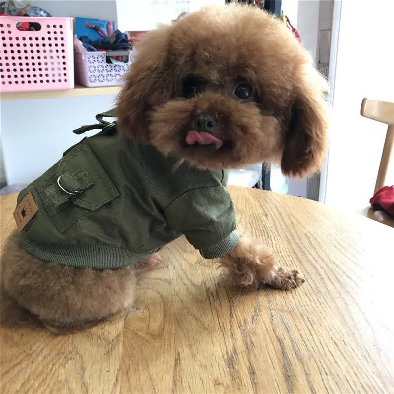 Роскошная зимняя куртка для собак в винтажном стиле маленькой собаки кошки Щенок