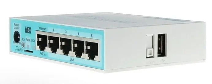 Router MikroTik Hex (rb750gr3) 10/100/1000BASE-TX White router | Компьютеры и офис