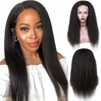 30 32 inch kinky straight 4x4 lace closure wig pre plucked brazilian remy hair lace wigs for black women human hair wigs