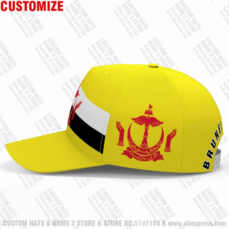 Бейсболки с логотипом команды Бруней кепки индивидуальным именем и номером для