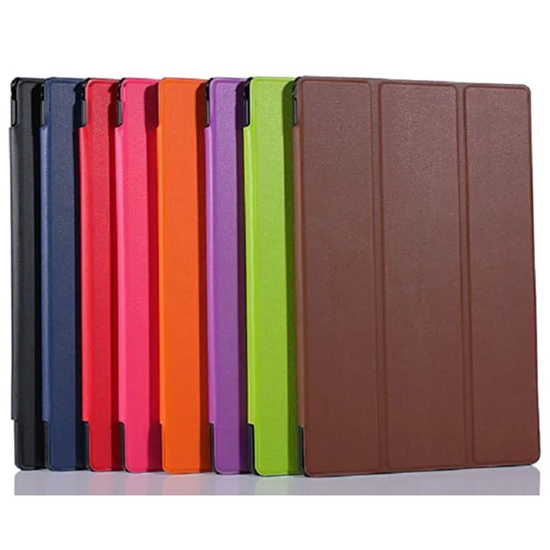 Чехол-подставка тройного сложения из легкой искусственной кожи для Sony Xperia Z4/Z2 Tablet