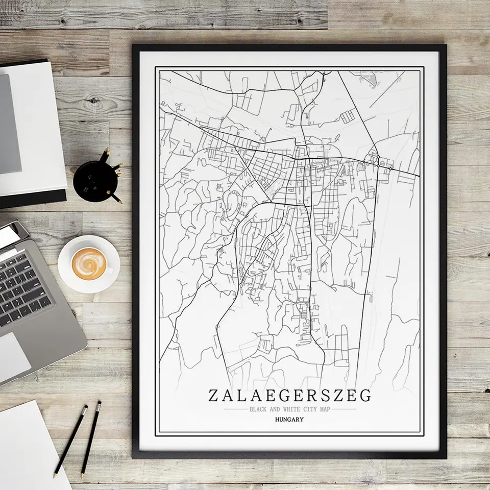 Венгрия черно-белая фотография скандинавский постер для гостиной Будапешт эгер