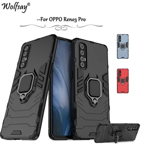 for oppo reno3 pro case for shockproof armor silicone cover pc phone case for oppo reno3 pro protective cover for oppo reno3 pro free global shipping