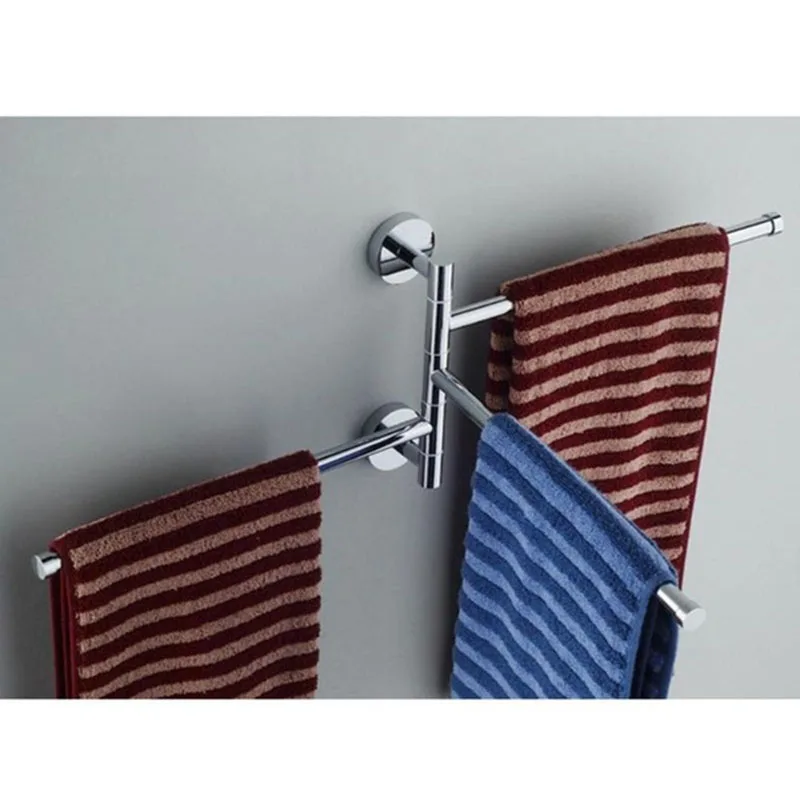 Вращающаяся стойка для полотенец из нержавеющей стали 2/3/4 вешалка ванной 4