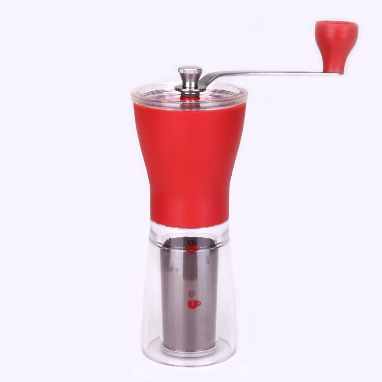 売却 手動コーヒーマシングラインダーコーヒー豆グラインダーハンドグラインダーセラミック洗浄パンチ