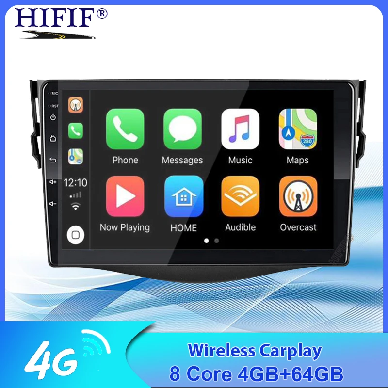 Автомобильный Dvd плеер на Android 10 для Toyota RAV4 Rav 4 2007 2008 2009 2010 2011 2 din 1024*600 gps навигация