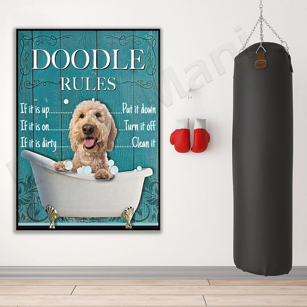 Плакаты с изображением правил каракули принты для ванны граффити подарки