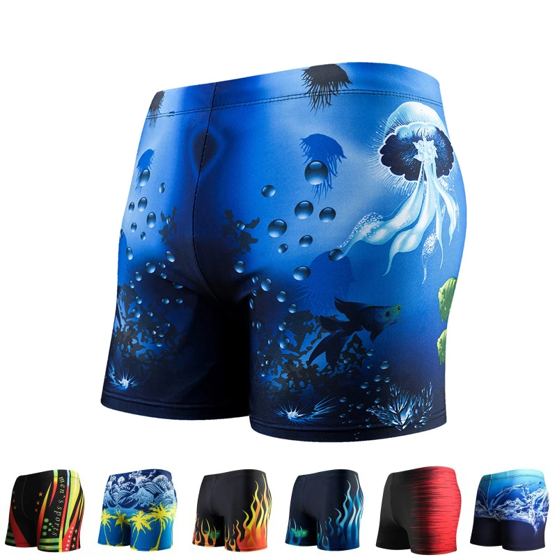 Мужские плавки купальный костюм боксеры шорты пляжная одежда для плавания