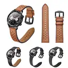 Ремешок кожаный для Samsung Galaxy Watch 3Huawei Watch GT2Amazfit GTR, Воздухопроницаемый браслет для смарт-часов Huawei Watch 3
