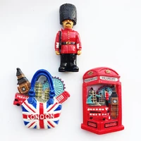 qiqipp the british capital london landmarks humane tour memorial decorative crafts hand painted magnetic refrigerator stickers