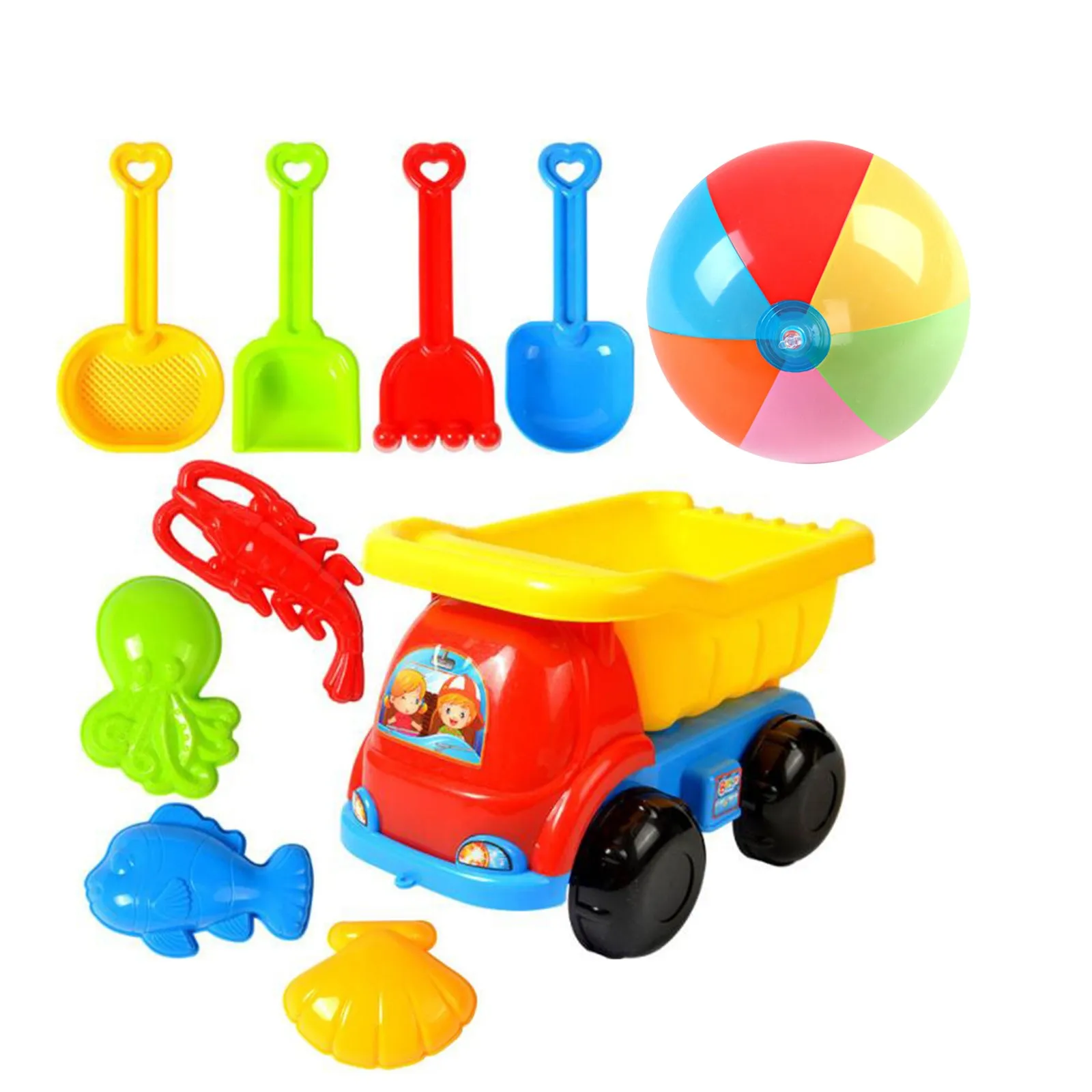 

Baby sand toys 10 Piece Beach Toy Sand Set Sand Play Sandpit Toy Summer Outdoor Toy beach toys for sand juguetes playa