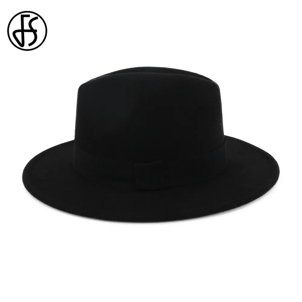 Женская фетровая шляпа FS в стиле пэчворк из шерсти и фетра с лентой широкими