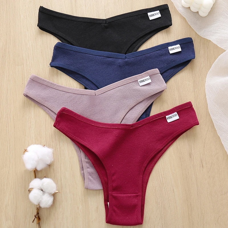 Женские хлопковые бразильские трусики с V образным вырезом|Женские трусики| |
