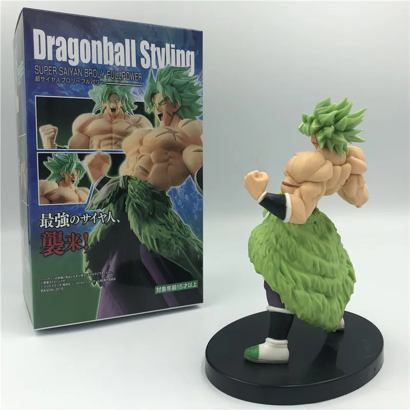 Dragon Ball Z Super Broly Movie Ver. Зеленые волосы против Гоку броли Супер Saiyan боевой формы ПВХ Фигурки Модель DBZ 24 см