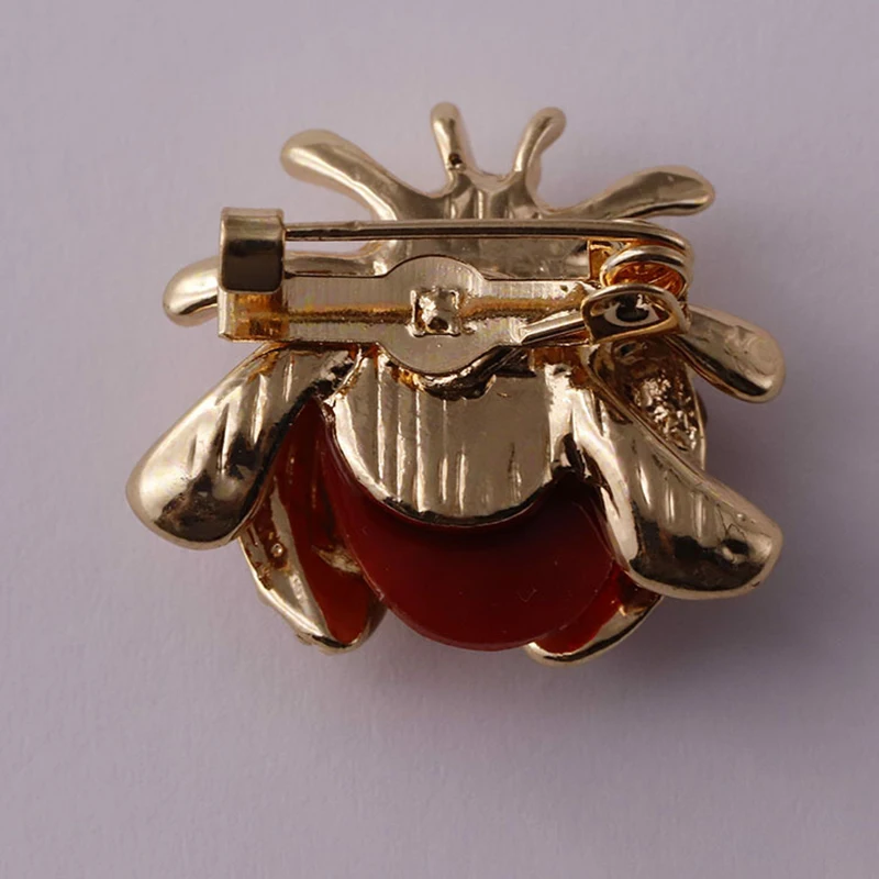 Цветная брошь со стразами в виде божьей коровки значки для женщин и девочек