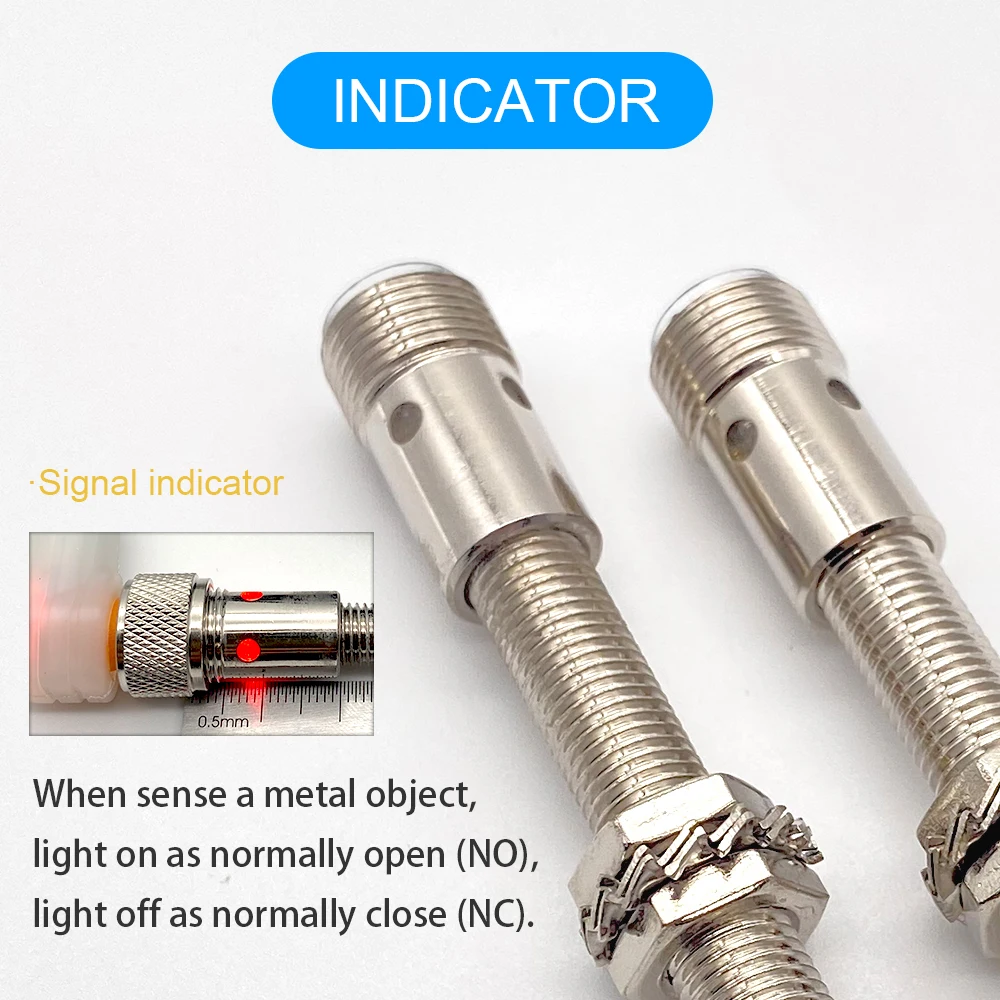Cloweit IP65 M8 Inductance Proximity Sensor NPN PNP DC10-30V 4pin M12 Connector Cylindrical Metal Approach Switch LJ8A3 Serie |
