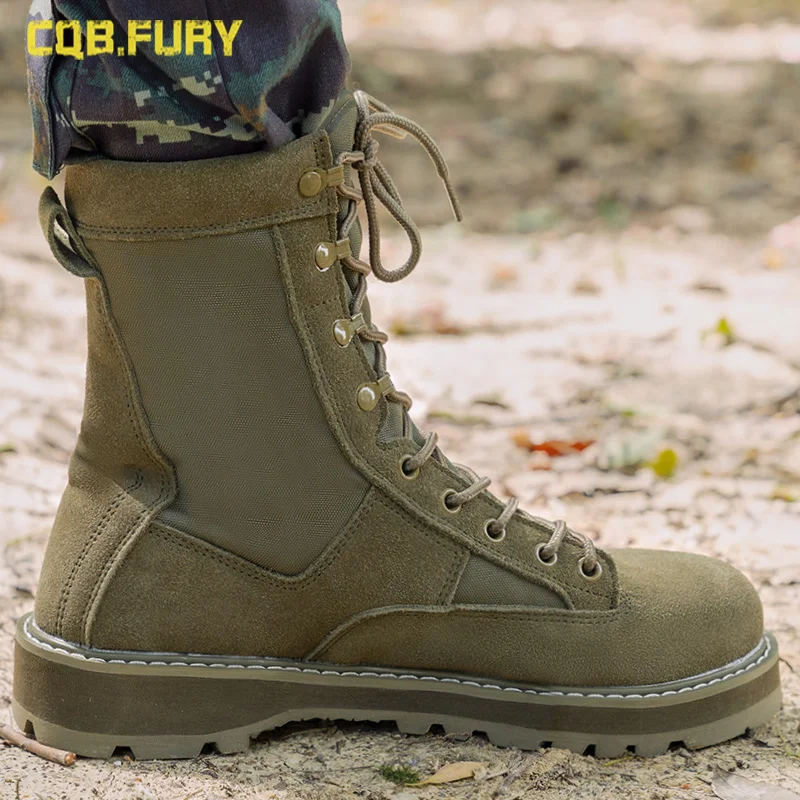 Autumn High-Top Breathable Military Fan Boots Martin Combat Special Forces Worker Desert Combat High-Top Hiking Boots men