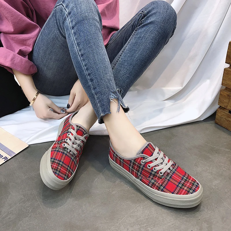 Кеды женские с вулканизированной подошвой повседневные холщовые кроссовки на