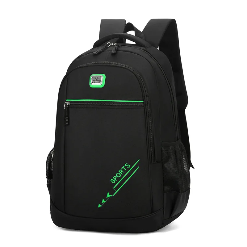 

Large Capacity Men Backpacks Boys School Bags for Teens Nylon Black Bagpack