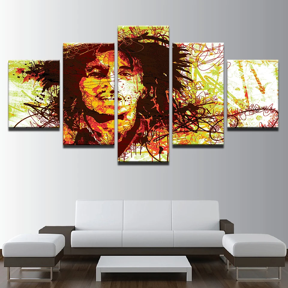 HD Печать холст Художественная роспись Абстрактная Поп Арт певец портрет головы