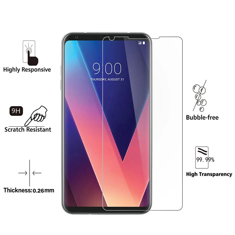 Защитное стекло закаленное для LG K3 K4 K5 K7 K8 2016 2017 жесткое смартфона Передняя пленка