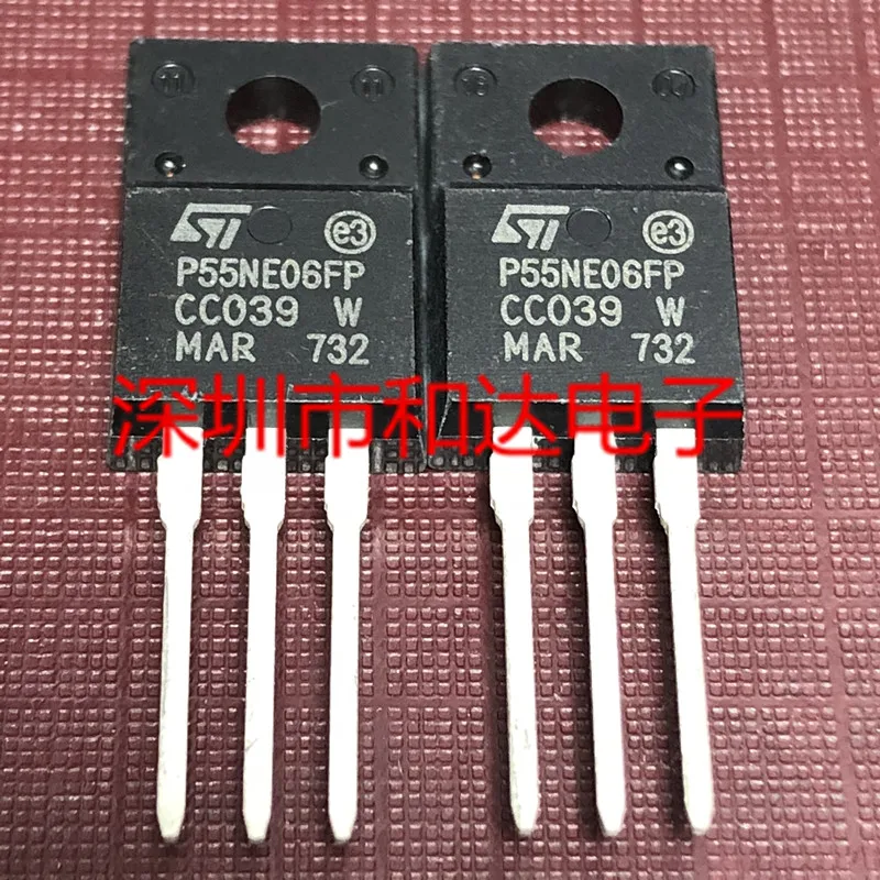 

5 шт. P55NE06FP STP55NE06FP TO-220F 60 в 30A