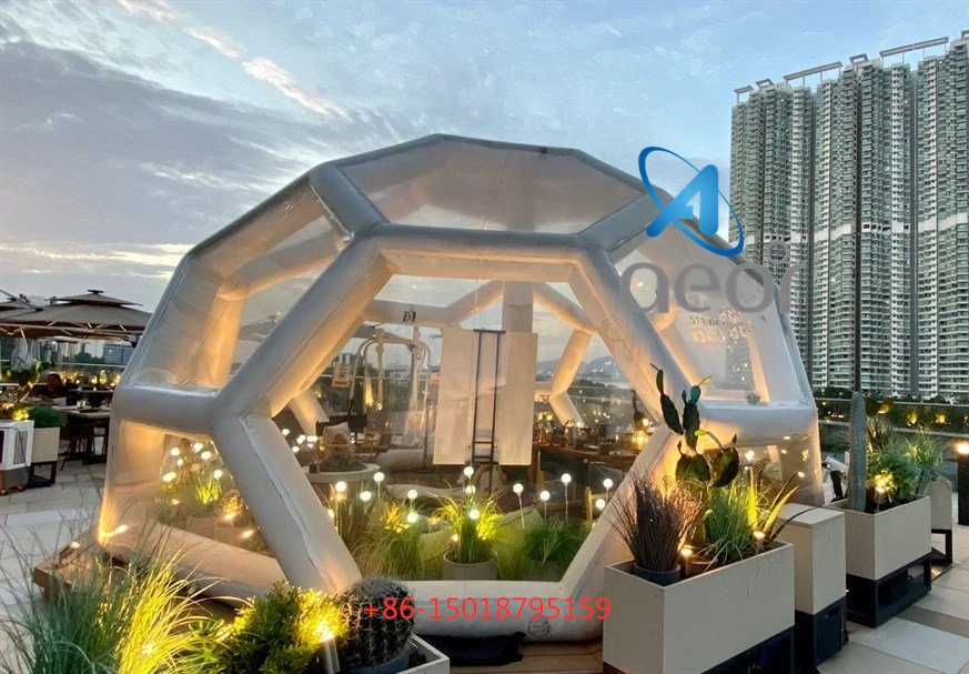 Туристическая надувная палатка прозрачный воздушный купол Igloo газон пузырьковая