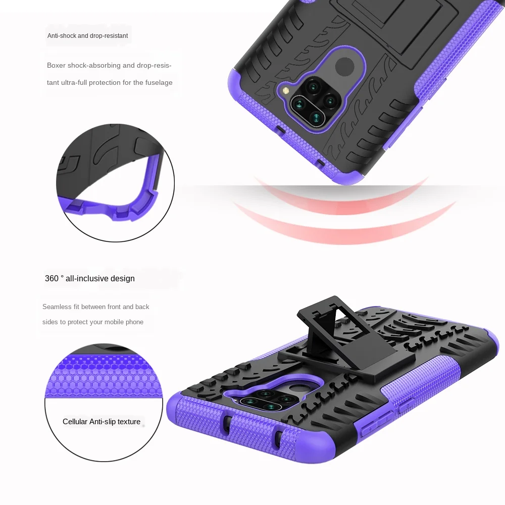 Heavy Duty Armor Holder Cover For Xiaomi Mi 10 9 SE 8 Lite 9T A3 RedMi 8A Go 7A 5 Plus Note 9S 6 7 8T Pro Note9 Case | Мобильные