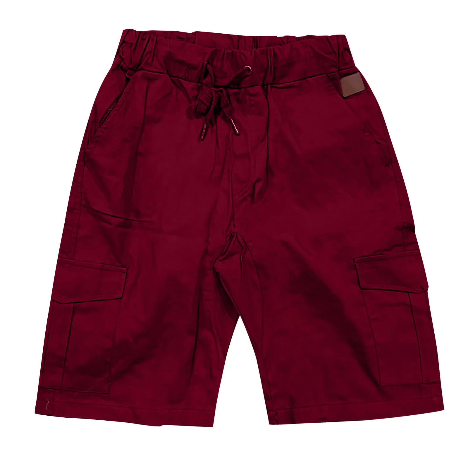 

2021 New Summer 100% Cotton Solid Shorts Men High Men Home Outdoor Fashion Casual Basic Loose Breathable Quick-drying Pants